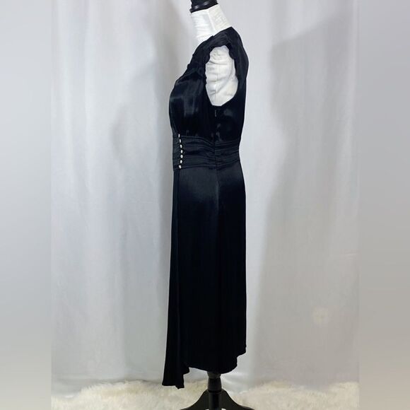 BA&SH Coralie Draped Asymmetric Dress size L - Picture 9 of 13